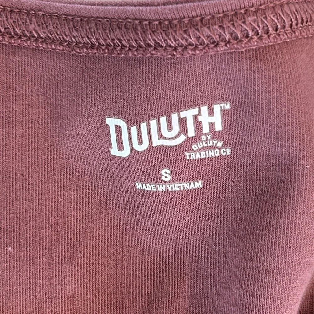 Duluth Trading Co. NoGA Naturale Cotton Short Sleeve Dress size small mauve